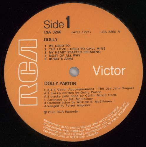 Dolly Parton Dolly vinyl LP album (LP record) UK PARLPDO305716