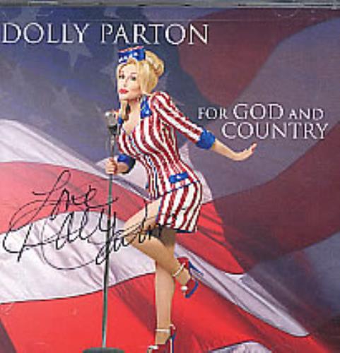 Dolly Parton For God And Country - AUTOGRAPHED CD album (CDLP) US PARCDFO267882