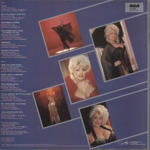Dolly Parton Greatest Hits vinyl LP album (LP record) UK PARLPGR734749