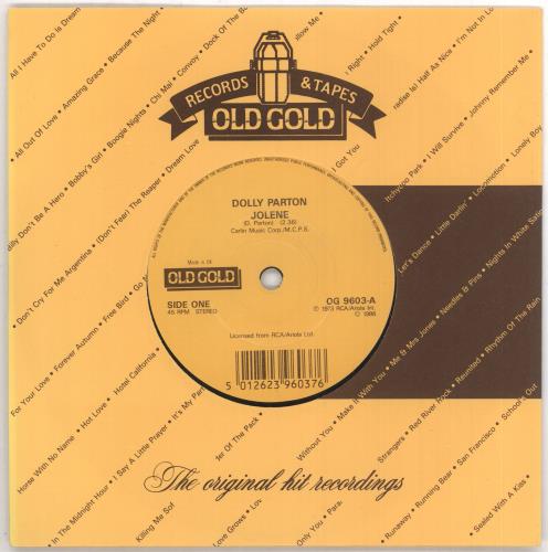 Dolly Parton Jolene 7" vinyl single (7 inch record / 45) UK PAR07JO742424