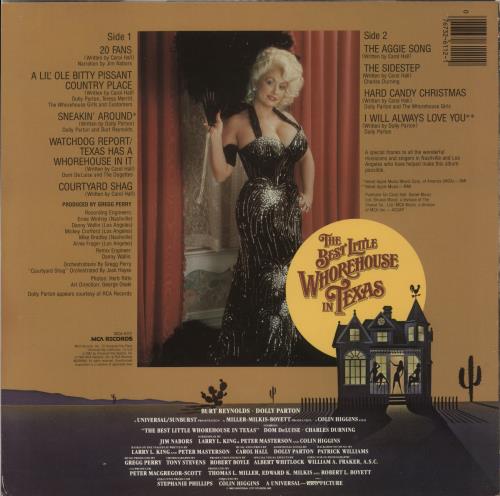 Dolly Parton The Best Little Whorehouse In Texas vinyl LP album (LP record) US PARLPTH869551