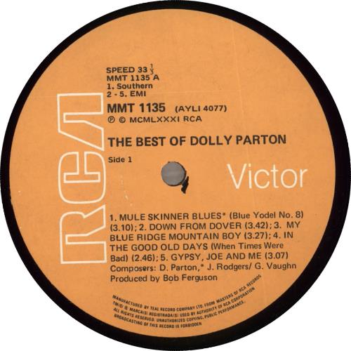 Dolly Parton The Best Of vinyl LP album (LP record) South African PARLPTH706835