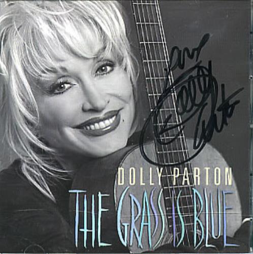 Dolly Parton The Grass Is Blue - Autographed CD album (CDLP) US PARCDTH302063