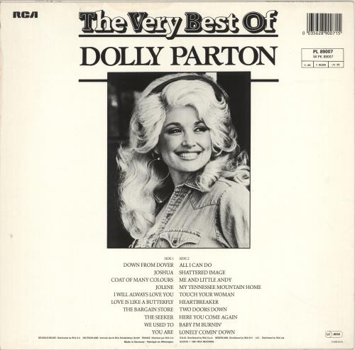 Dolly Parton The Very Best Of vinyl LP album (LP record) German PARLPTH691810