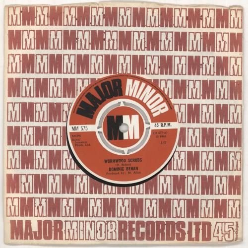 Dominic Behan Wormwood Scrubs 7" vinyl single (7 inch record / 45) UK EXM07WO749158