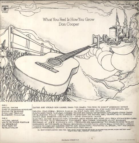 Don Cooper What You Feel Is How You Grow vinyl LP album (LP record) French 8P3LPWH851430