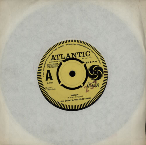 Don Covay Seesaw - A Label 7" vinyl single (7 inch record / 45) UK DCV07SE587215