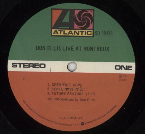 Don Ellis Live At Montreux vinyl LP album (LP record) US DP7LPLI626418
