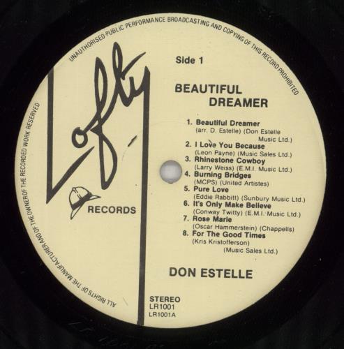 Don Estelle Beautiful Dreamer - Autographed vinyl LP album (LP record) UK D4WLPBE874348