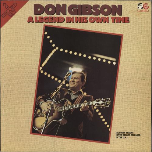 Don Gibson A Legend In His Own Time vinyl LP album (LP record) UK DGILPAL780593