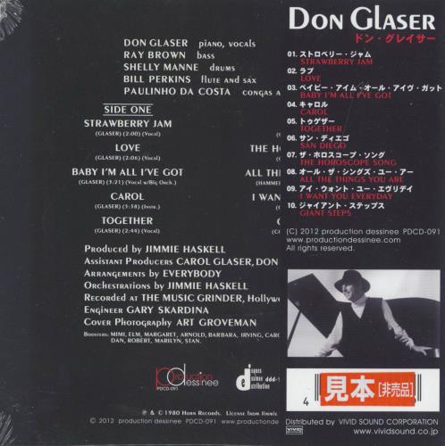 Don Glaser Don Glaser - Sealed CD album (CDLP) Japanese 5PPCDDO800180