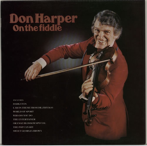 Don Harper On The Fiddle - Autographed vinyl LP album (LP record) UK F8QLPON619259