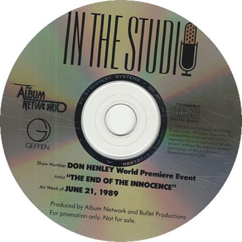 Don Henley In The Studio - The End Of The Innocence CD album (CDLP) US DHNCDIN151454