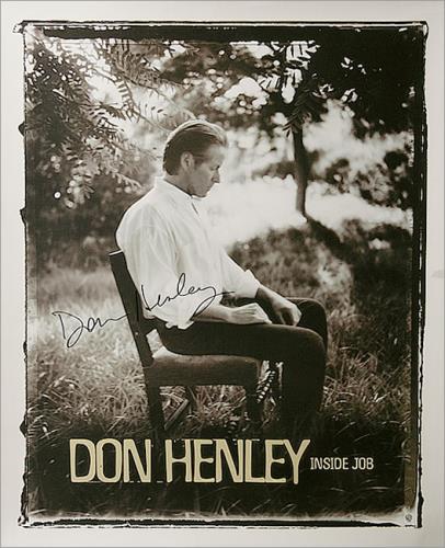 Don Henley Inside Job - Autographed Poster poster US DHNPOIN181445