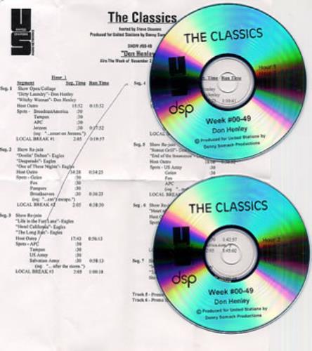 Don Henley The Classics 2 CD album set (Double CD) US DHN2CTH166609