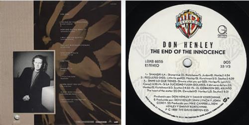 Don Henley The End Of The Innocence vinyl LP album (LP record) Mexican DHNLPTH250942