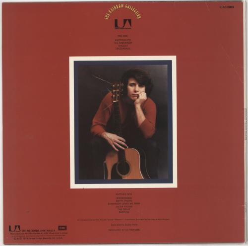 Don McLean American Pie vinyl LP album (LP record) Australian DNMLPAM724641