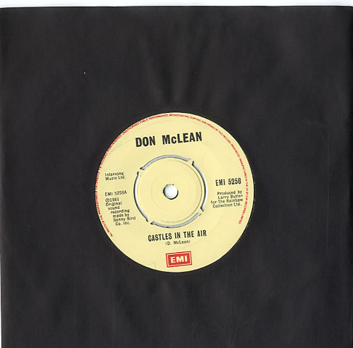 Don McLean Castles In The Air 7" vinyl single (7 inch record / 45) UK DNM07CA590041