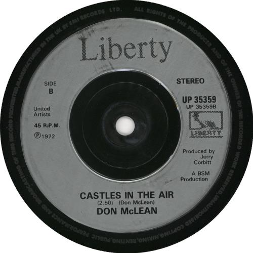 Don McLean Vincent - Injection Labels 7" vinyl single (7 inch record / 45) UK DNM07VI719774