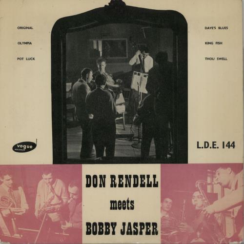 Don Rendell Don Rendell - Bobby Jaspar Combo In Paris 10" vinyl single (10 inch record) UK D2X10DO649222