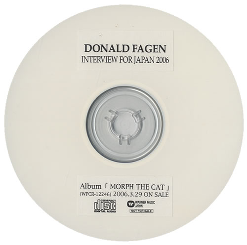 Donald Fagen Interview For Japan 2006 CD-R acetate Japanese DLFCRIN438773
