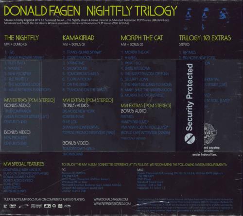 Donald Fagen The Nightfly Trilogy - Sealed 2-disc CD/DVD set US DLF2DTH420186