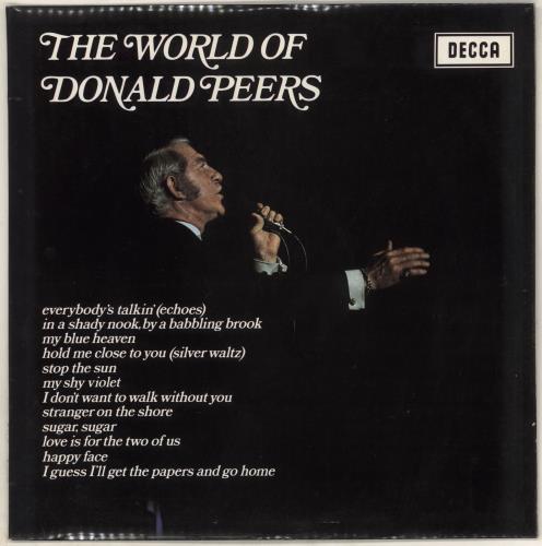 Donald Peers The World Of Donald Peers vinyl LP album (LP record) UK DP2LPTH735110