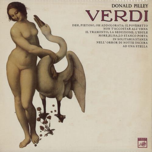 Donald Pilley Verdi Songs vinyl LP album (LP record) UK 2ZRLPVE760906