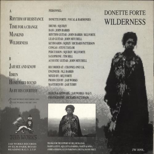 Donette Forte Wilderness vinyl LP album (LP record) UK Q8NLPWI709446