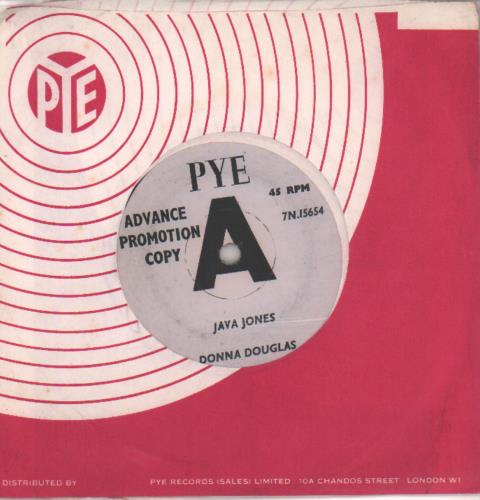 Donna Douglas Java Jones - A Label 7" vinyl single (7 inch record / 45) UK 9DD07JA655575