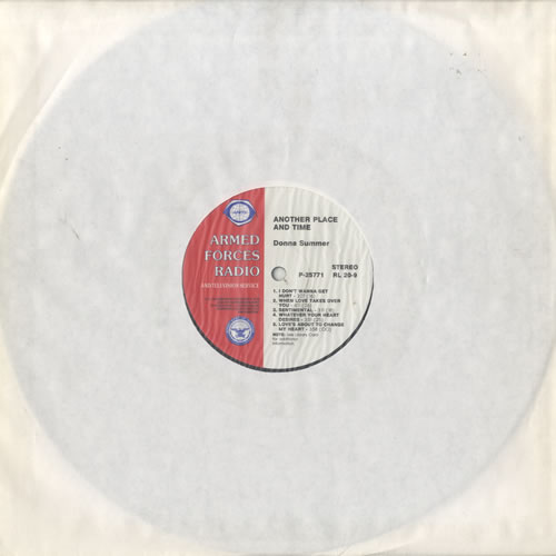 Donna Summer Another Place And Time vinyl LP album (LP record) US SUMLPAN489915