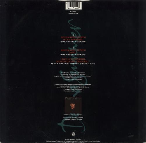 Donna Summer Breakaway Remix 12" vinyl single (12 inch record / Maxi-single) UK SUM12BR25430