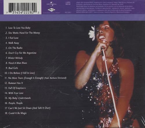 Donna Summer Classic CD album (CDLP) Argentinean SUMCDCL242218