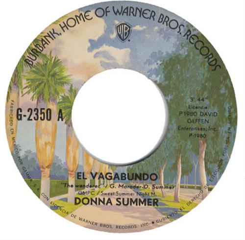 Donna Summer El Vagabundo 7" vinyl single (7 inch record / 45) Mexican SUM07EL391470