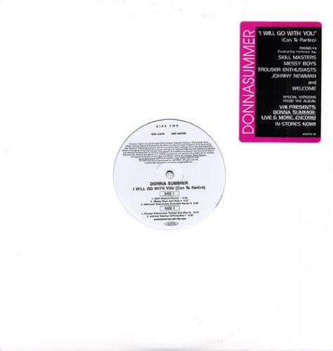 Donna Summer I Will Go With You - #3 12" vinyl single (12 inch record / Maxi-single) US SUM12IW144387