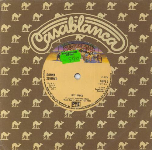 Donna Summer Last Dance 7" vinyl single (7 inch record / 45) UK SUM07LA565699