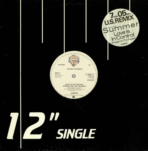 Donna Summer Love Is In Control [Finger On The Trigger] 12" vinyl single (12 inch record / Maxi-single) UK SUM12LO471837