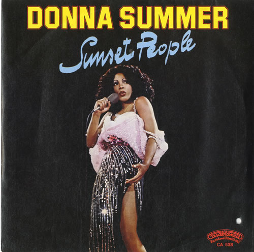 Donna Summer Sunset People 7" vinyl single (7 inch record / 45) Italian SUM07SU102330
