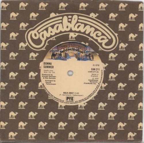 Donna Summer Walk Away 7" vinyl single (7 inch record / 45) UK SUM07WA590044