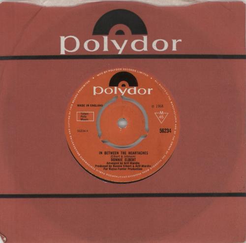 Donnie Elbert In Between The Heartaches - 3pr 7" vinyl single (7 inch record / 45) UK 2DE07IN866560