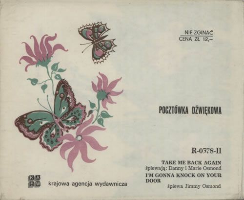 Donny & Marie Osmond I'm Gonna Knock On Your Door - Flexi 7" vinyl single (7 inch record / 45) Polish D4O07IM597766