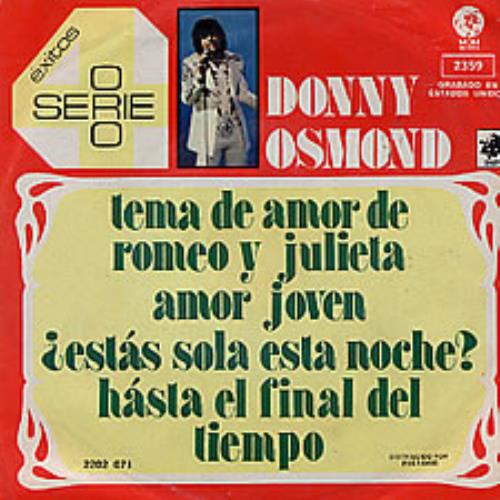 Donny Osmond 4 Serie Exitos EP 7" vinyl single (7 inch record / 45) Mexican DOS07SE259470
