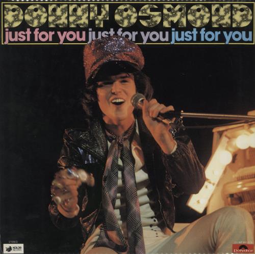 Donny Osmond Just For You 2-LP vinyl record set (Double LP Album) Japanese DOS2LJU803720