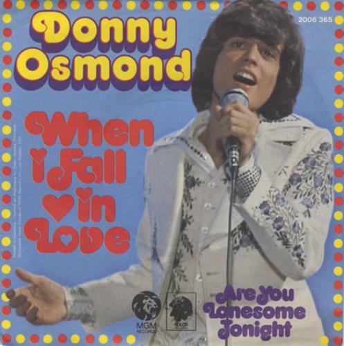 Donny Osmond When I Fall In Love 7" vinyl single (7 inch record / 45) German DOS07WH206578