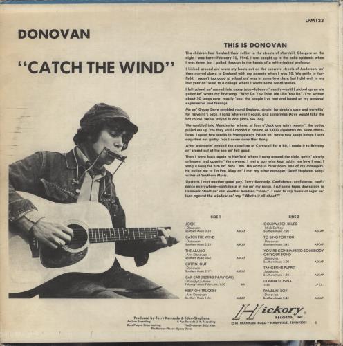 Donovan Catch The Wind - VG vinyl LP album (LP record) US DOVLPCA878253