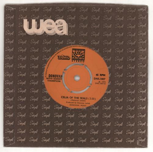 Donovan Celia Of The Seals 7" vinyl single (7 inch record / 45) UK DOV07CE222221