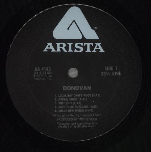 Donovan Donovan vinyl LP album (LP record) US DOVLPDO665012