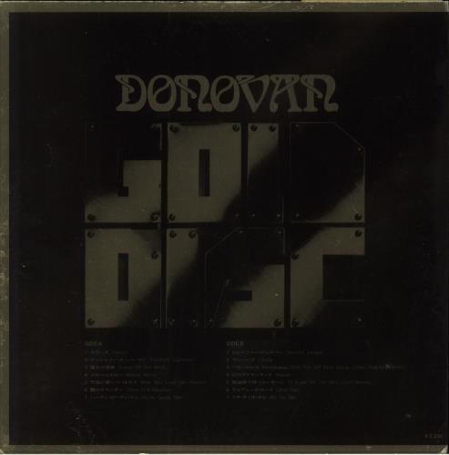Donovan Gold Disc + obi vinyl LP album (LP record) Japanese DOVLPGO791553