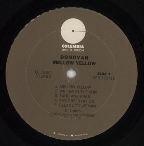 Donovan Mellow Yellow - EX vinyl LP album (LP record) US DOVLPME713304
