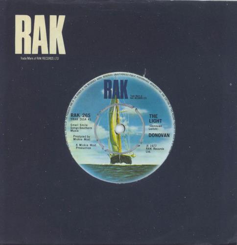 Donovan The Light 7" vinyl single (7 inch record / 45) UK DOV07TH815006